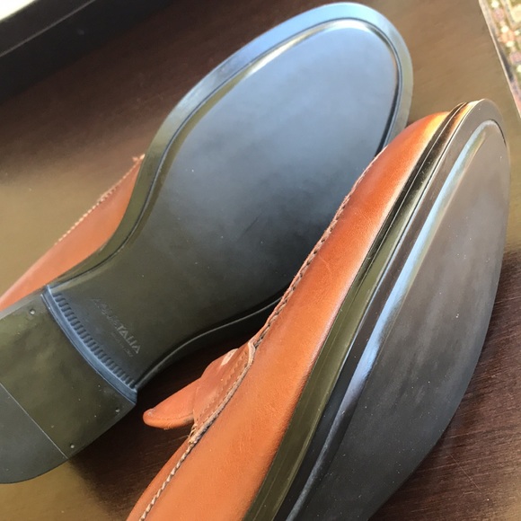AQUATALIA MENS SIZE 13 NEIL LEATHER LOAFERS - Picture 2 of 10